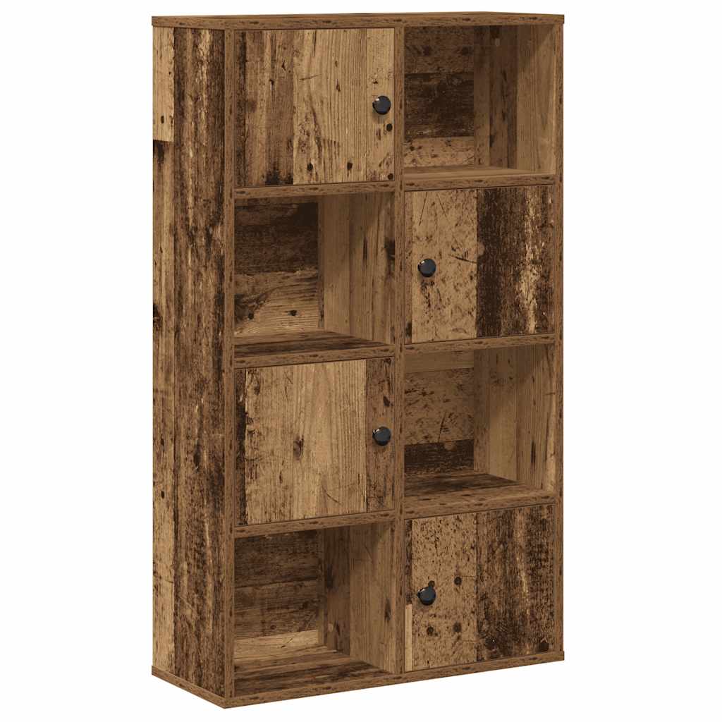 antik fa színű szerelt fa könyvespolc 60x24x101,5 cm
