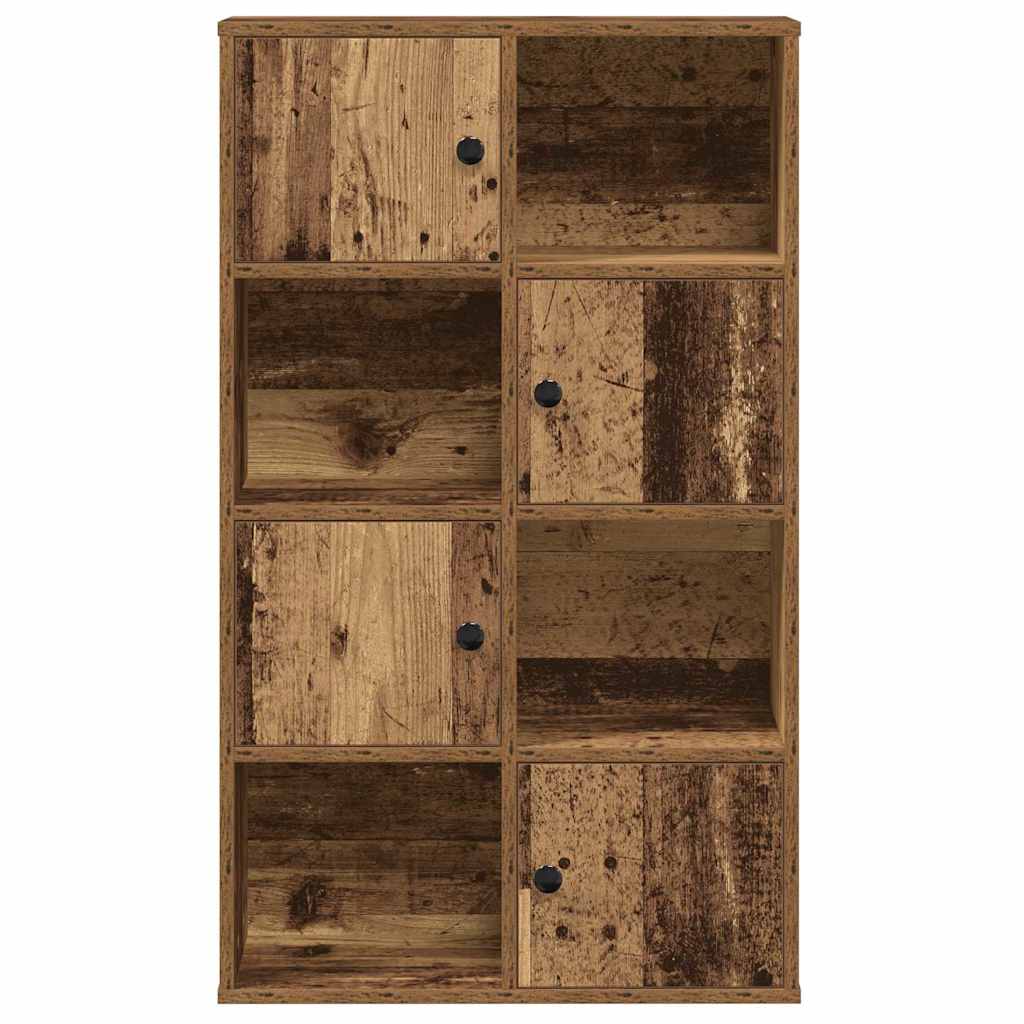 antik fa színű szerelt fa könyvespolc 60x24x101,5 cm