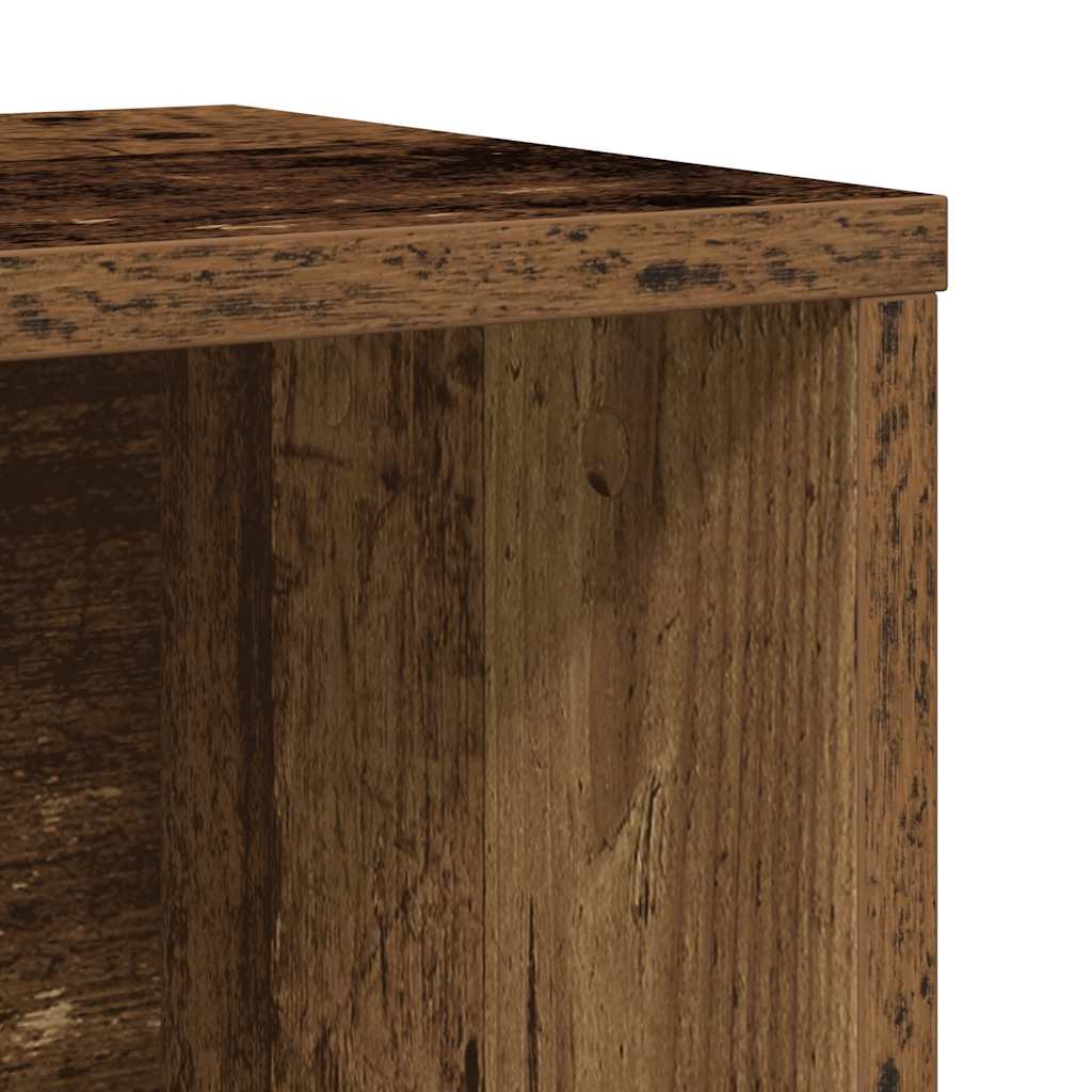 antik fa színű szerelt fa könyvespolc 60x24x101,5 cm