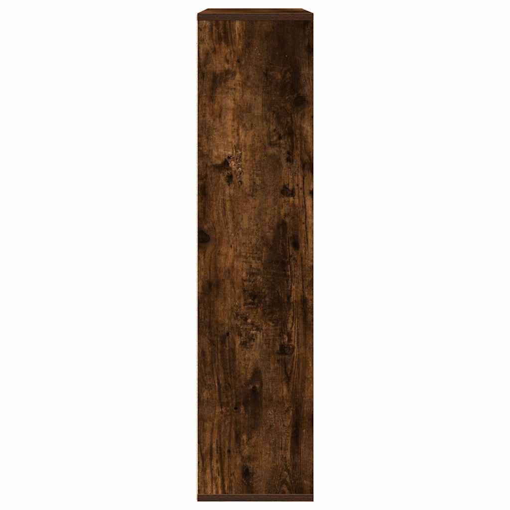 füstös tölgy színű szerelt fa könyvszekrény 89x24x101,5 cm