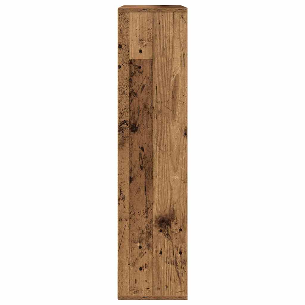 antik fa színű szerelt fa könyvespolc 89x24x101,5 cm