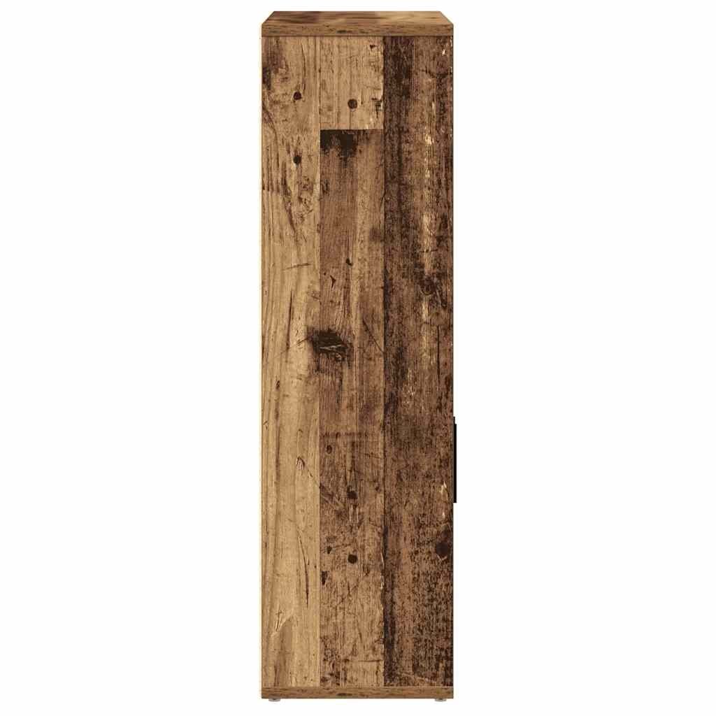 antik fa színű szerelt fa könyvespolc 60x24x85 cm