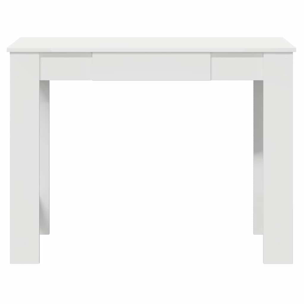 fehér forgácslap íróasztal 100x45x75 cm