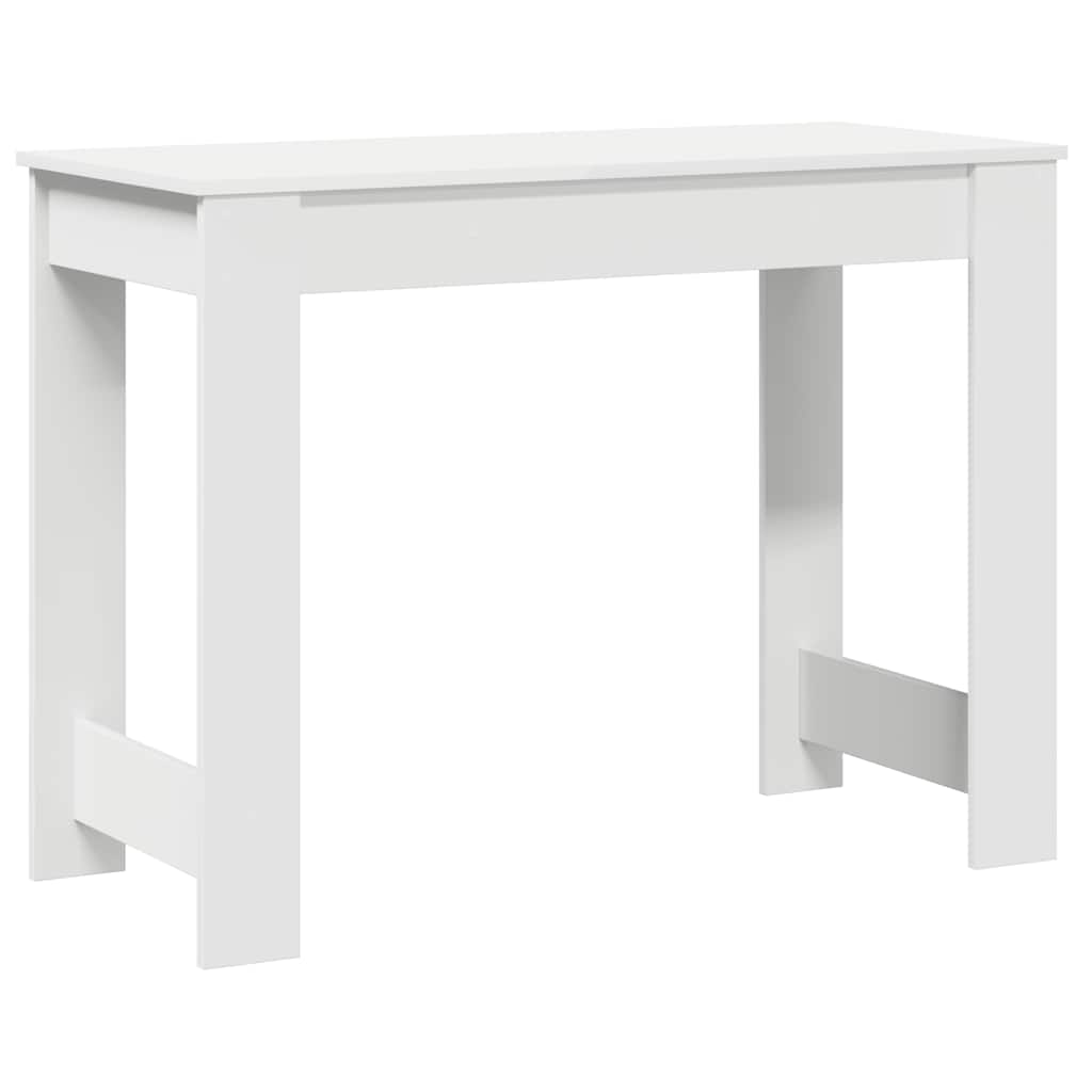fehér forgácslap íróasztal 100x45x75 cm