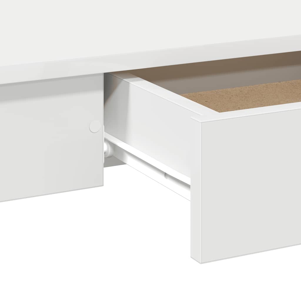 fehér forgácslap íróasztal 100x45x75 cm