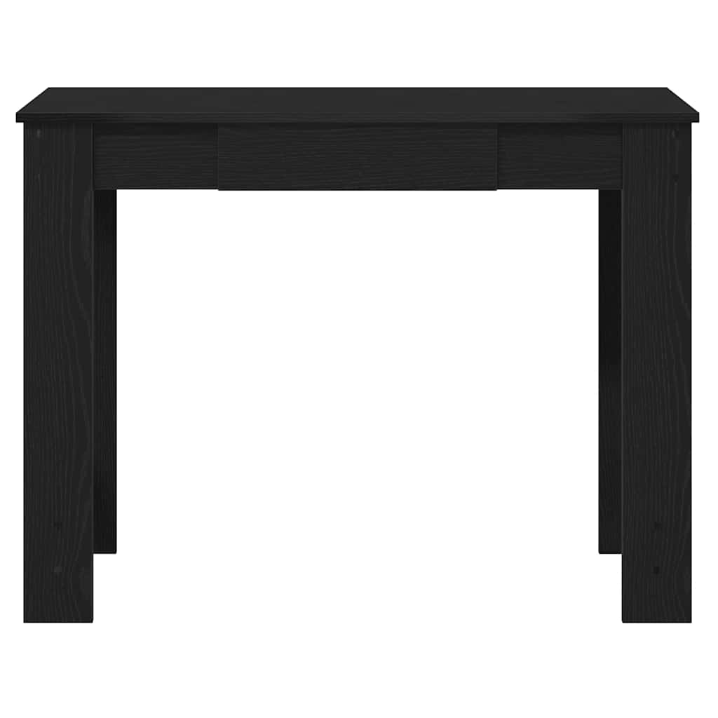 fekete szerelt fa íróasztal 100x45x75 cm