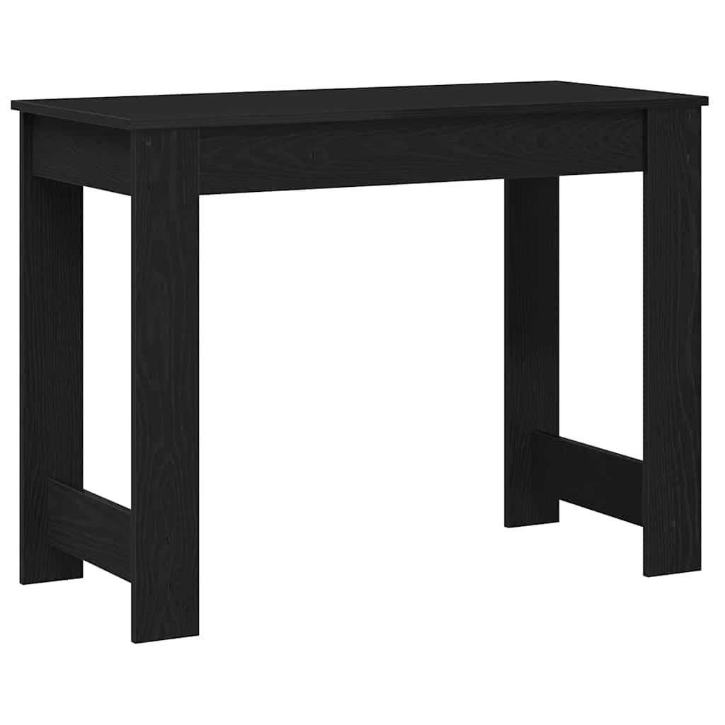fekete szerelt fa íróasztal 100x45x75 cm