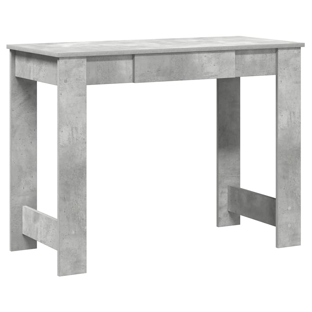betonszürke forgácslap íróasztal 100x45x75 cm
