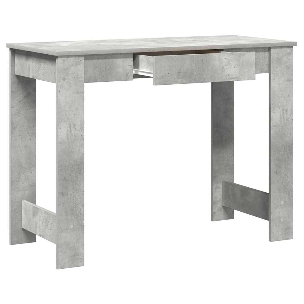betonszürke forgácslap íróasztal 100x45x75 cm