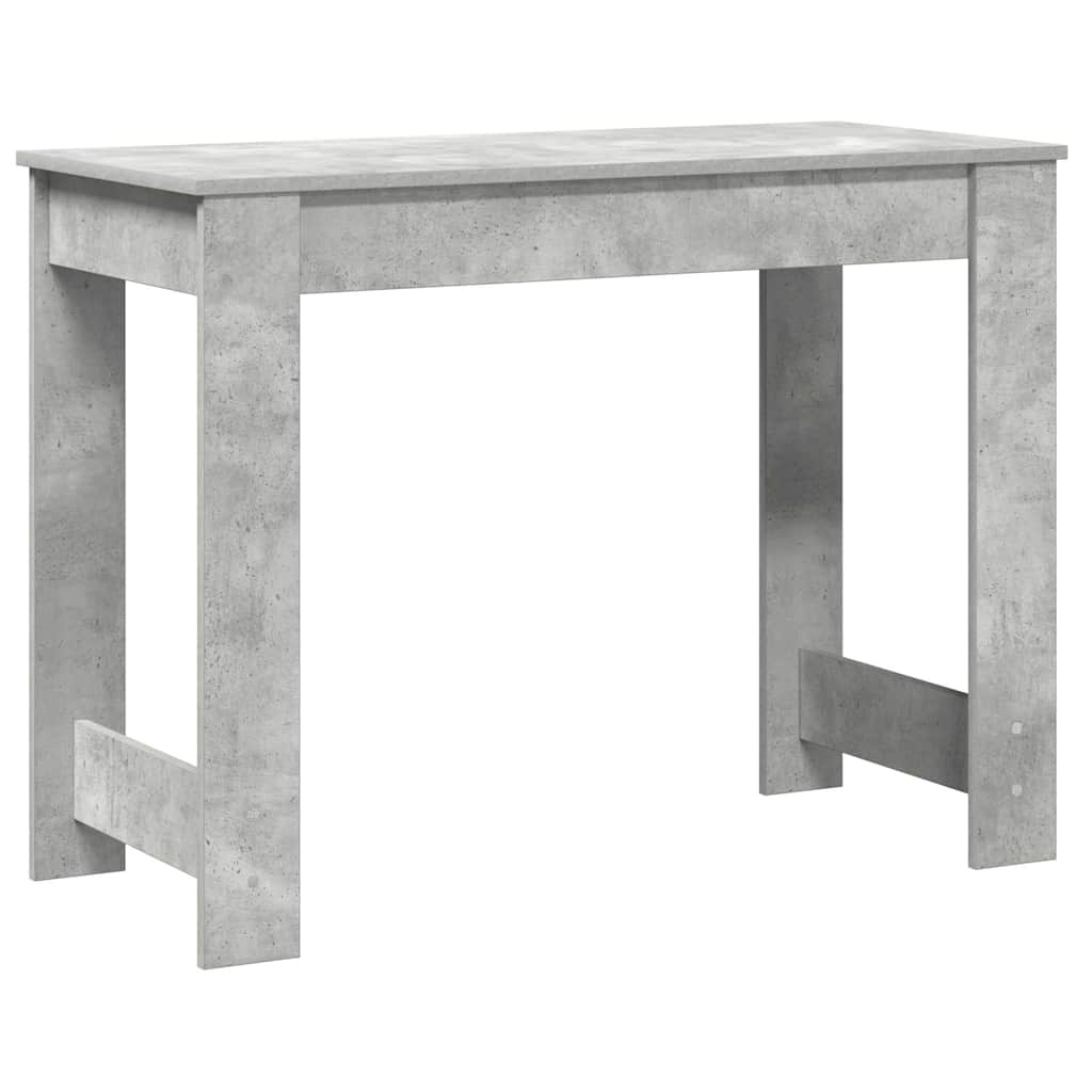 betonszürke forgácslap íróasztal 100x45x75 cm