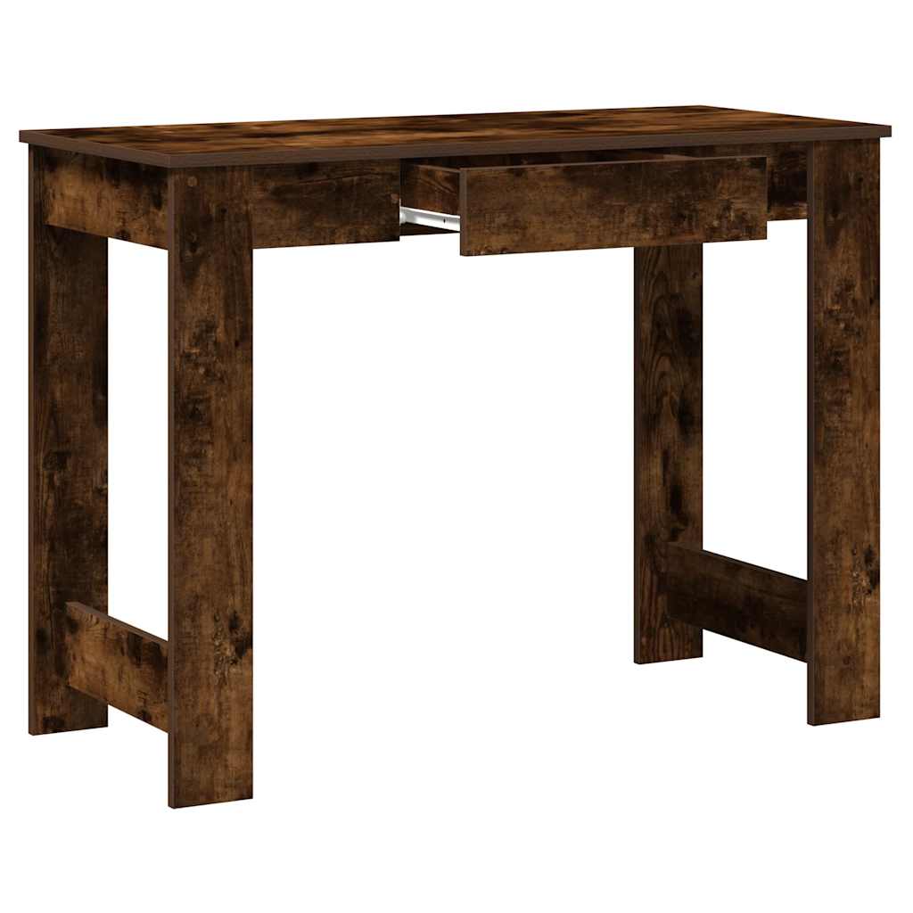 füstös tölgy színű szerelt fa íróasztal 100x45x75 cm