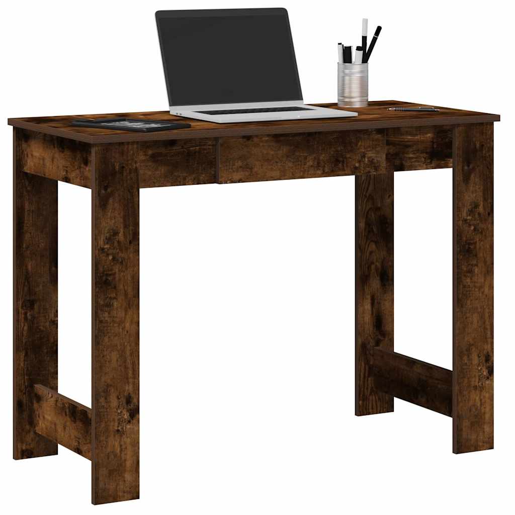 füstös tölgy színű szerelt fa íróasztal 100x45x75 cm