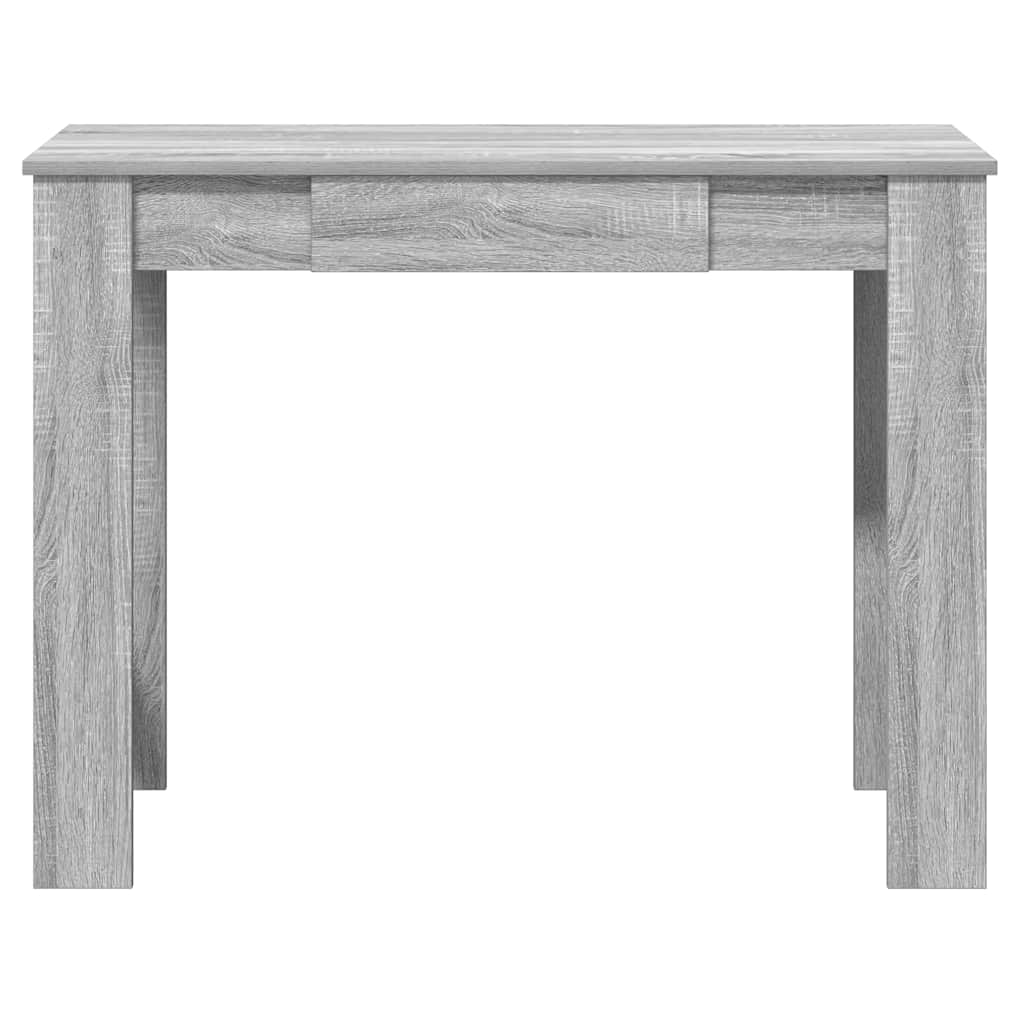 szürke sonoma színű szerelt fa íróasztal 100x45x75 cm