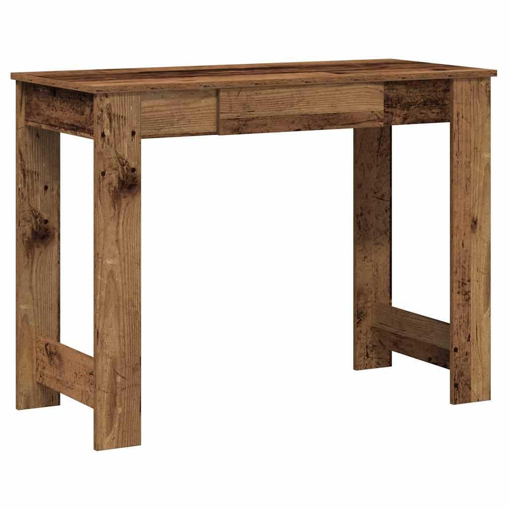 Íróasztal régi fa 100x45x75 cm műszaki fa