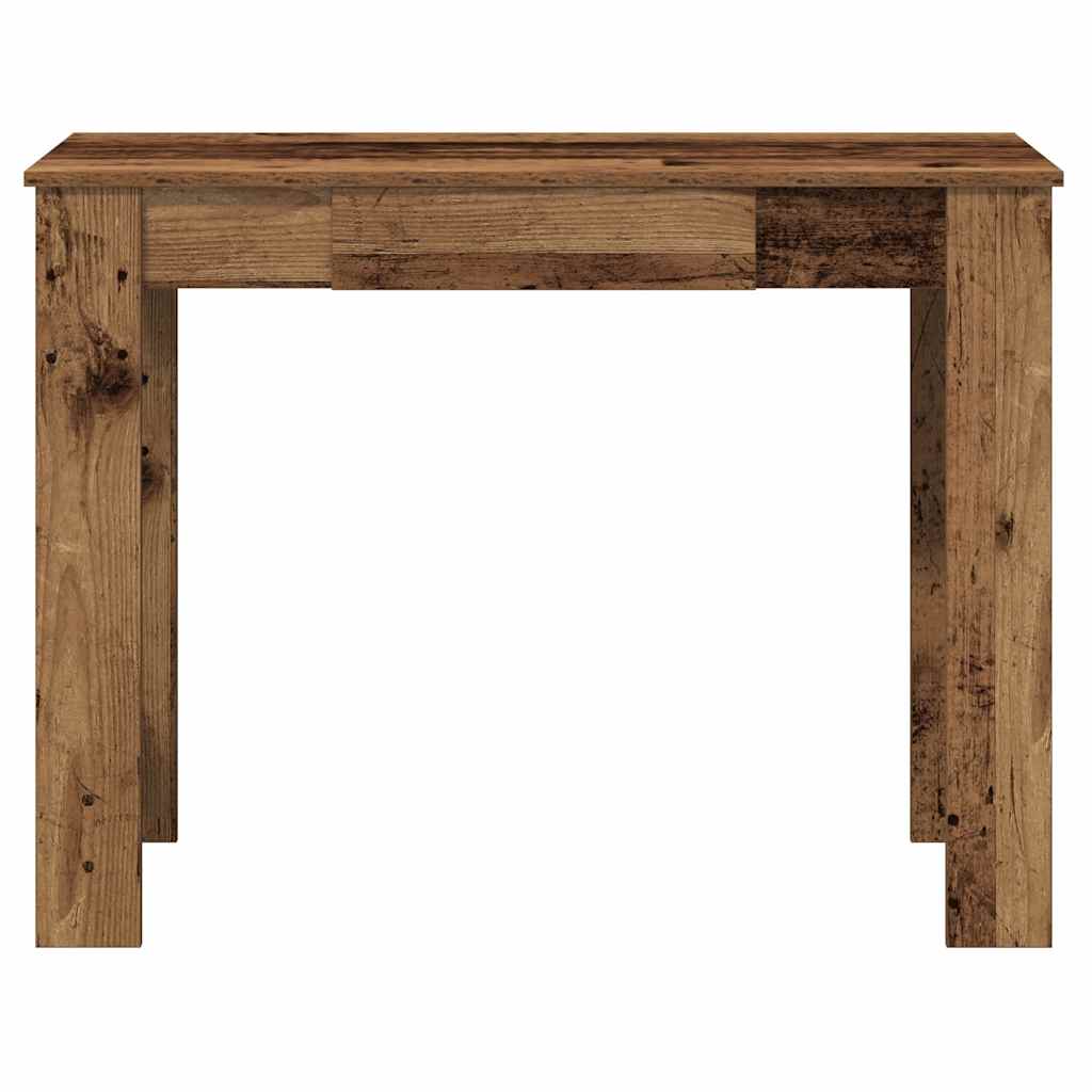 Íróasztal régi fa 100x45x75 cm műszaki fa