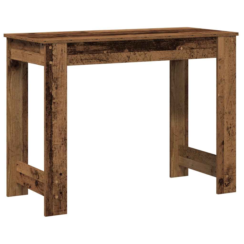 Íróasztal régi fa 100x45x75 cm műszaki fa