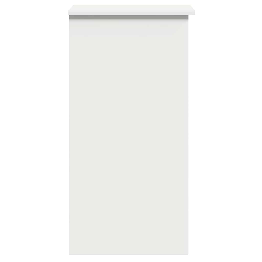 fehér forgácslap íróasztal polcokkal 84x40x78 cm