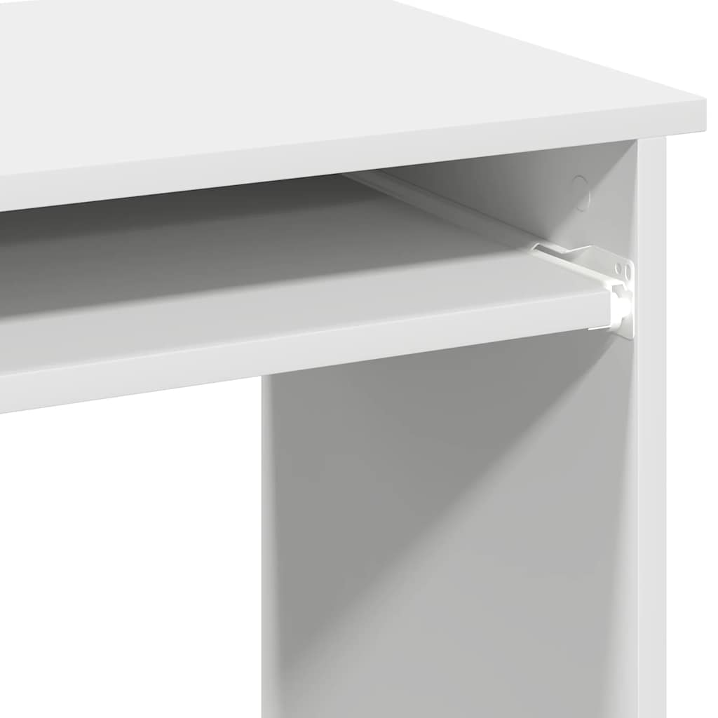 fehér forgácslap íróasztal polcokkal 84x40x78 cm