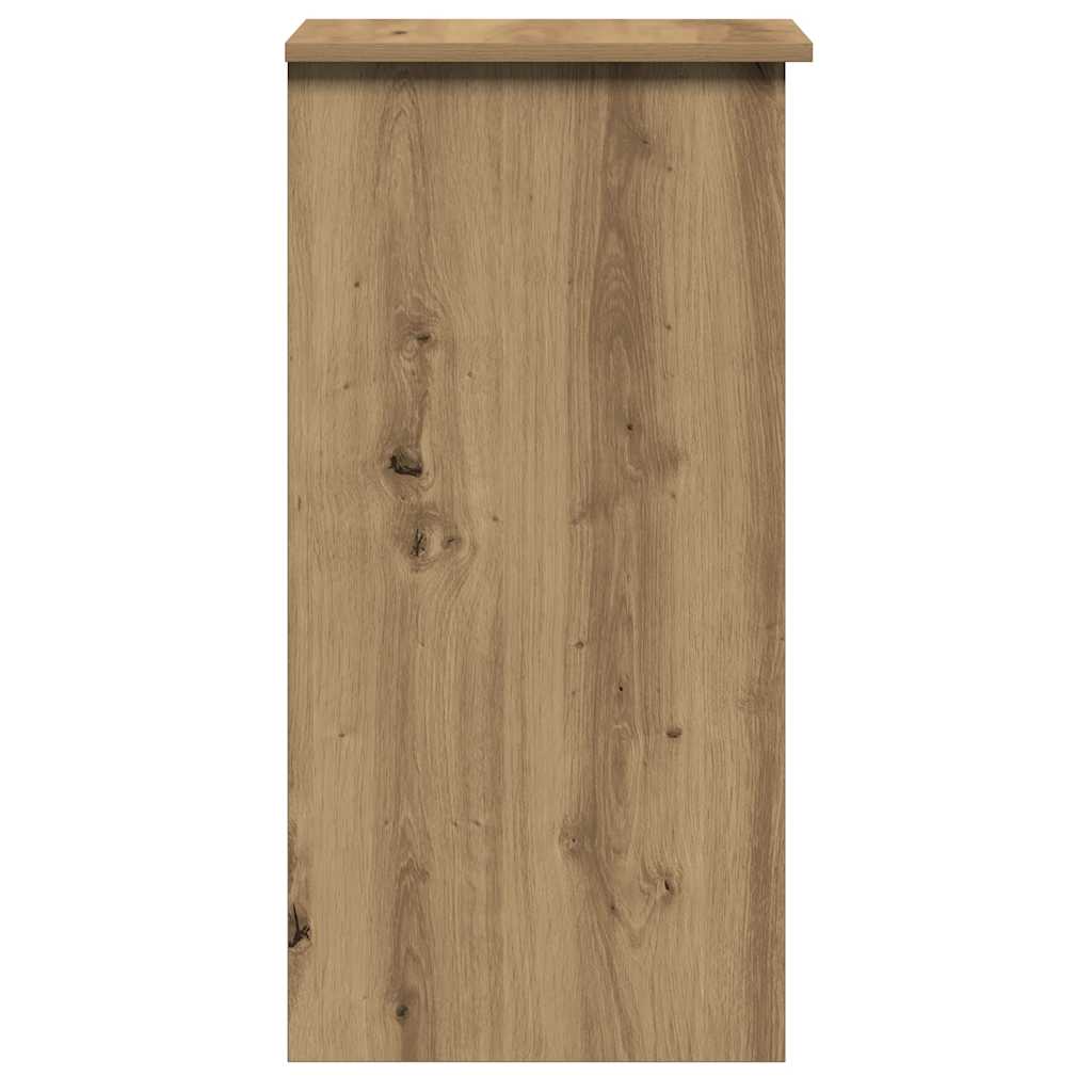 kézműves tölgy szerelt fa íróasztal polcokkal 84x40x78 cm