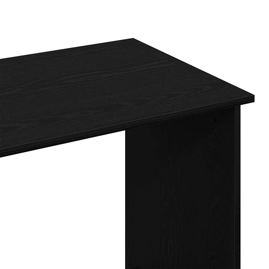 fekete forgácslap íróasztal 80 x 40 x 75 cm