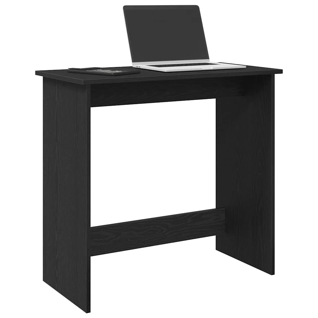 fekete forgácslap íróasztal 80 x 40 x 75 cm