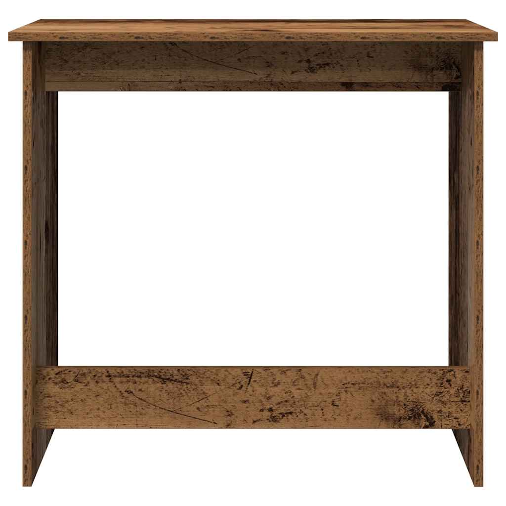 antik fa színű szerelt fa íróasztal 80 x 40 x 75 cm