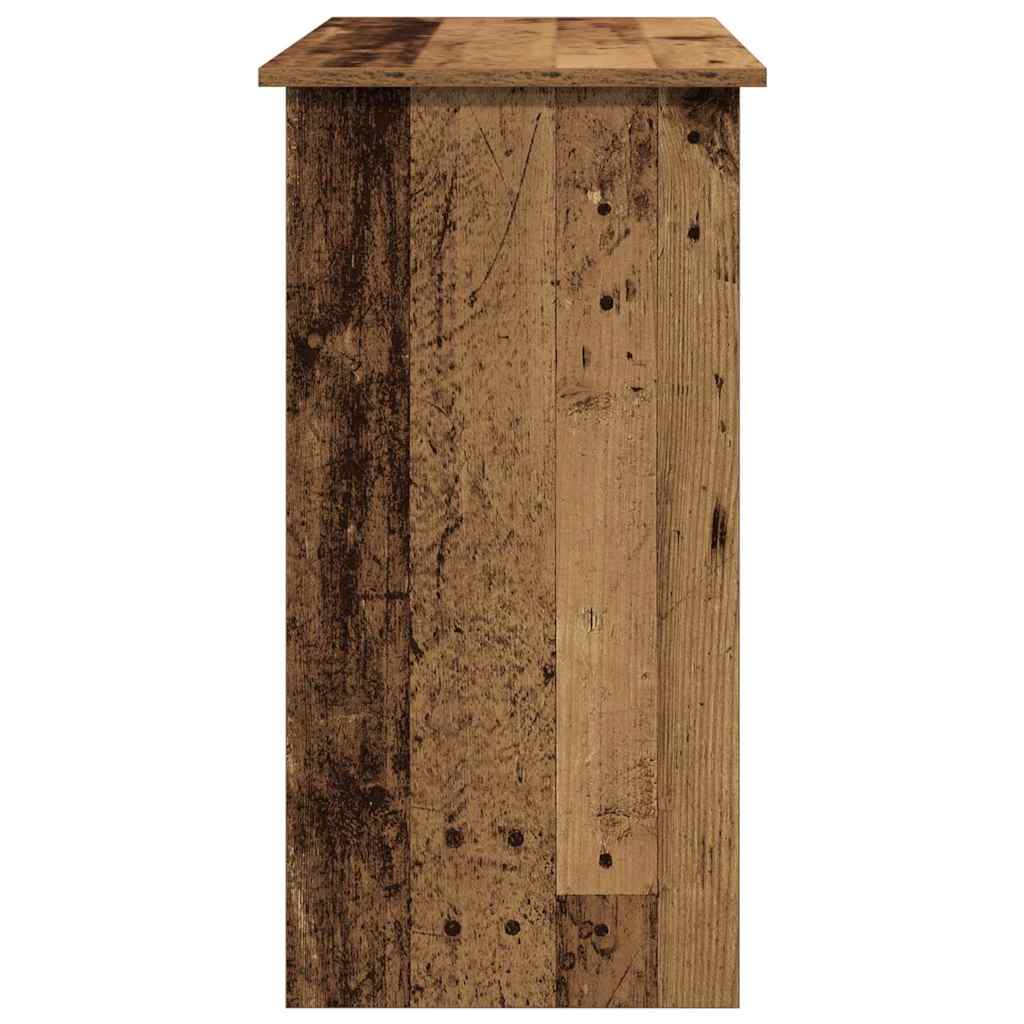 antik fa színű szerelt fa íróasztal 80 x 40 x 75 cm