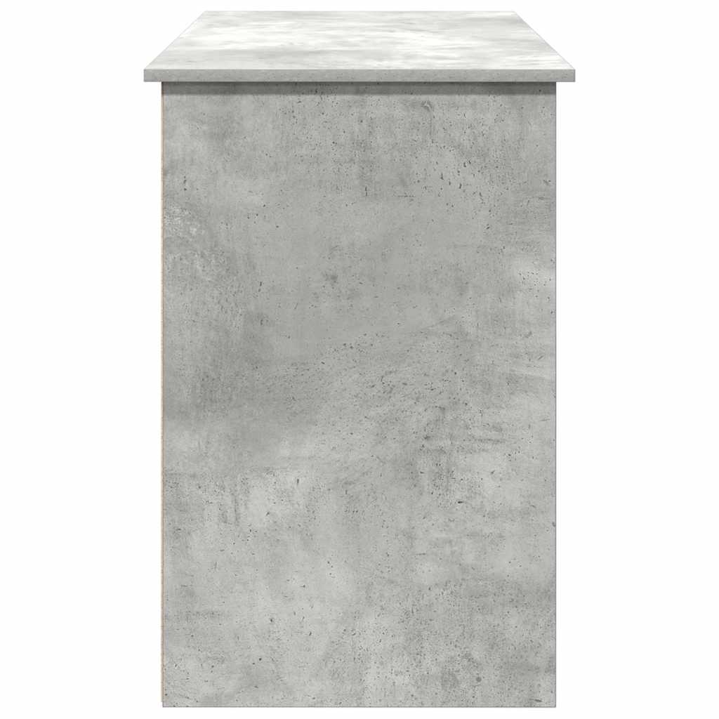 betonszürke szerelt fa íróasztal 102x50x75 cm