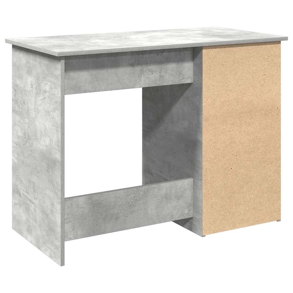 betonszürke szerelt fa íróasztal 102x50x75 cm