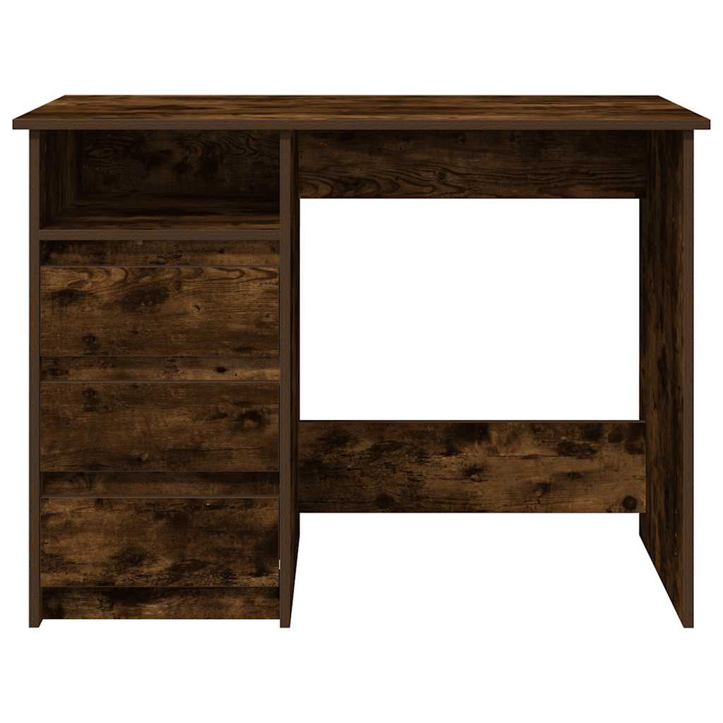 füstös tölgy színű szerelt fa íróasztal 102x50x75 cm