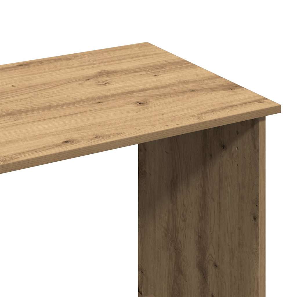 kézműves tölgy színű szerelt fa íróasztal 102x50x75 cm