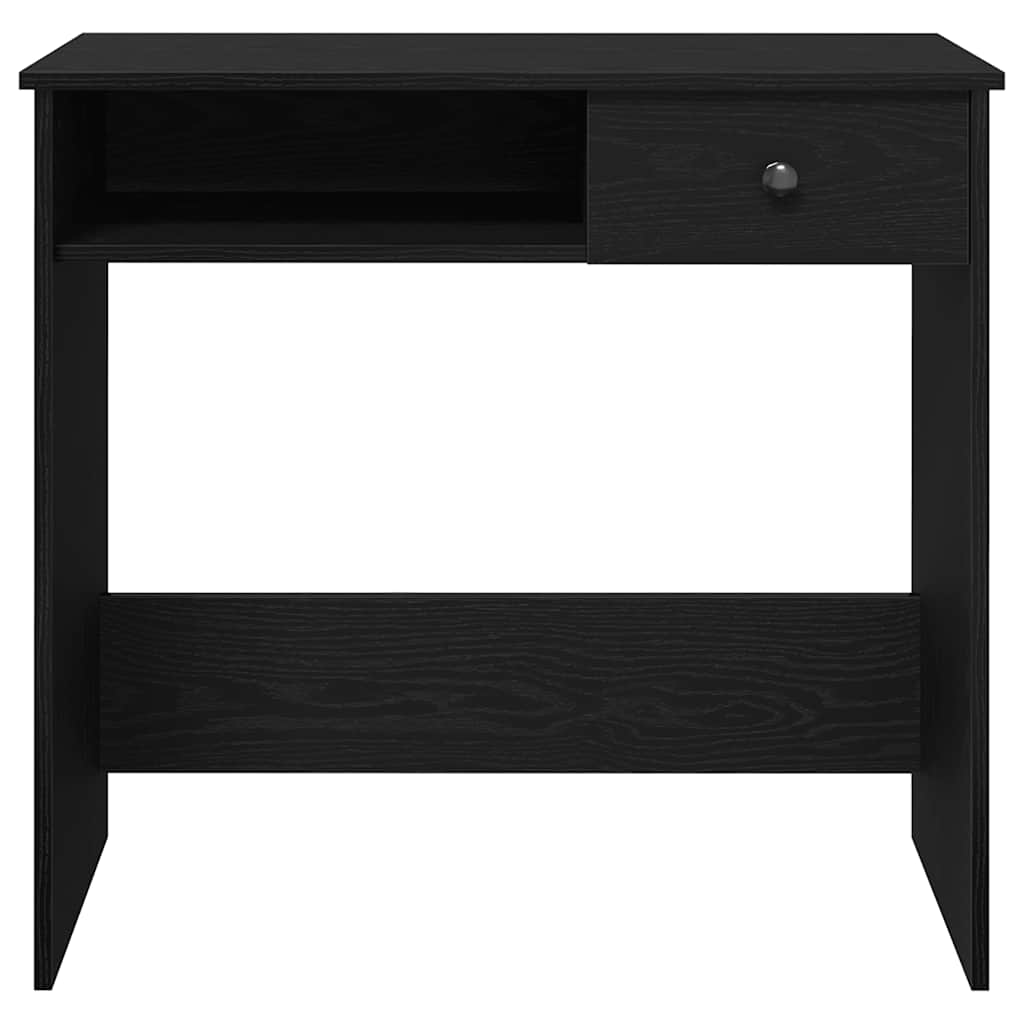 fekete forgácslap íróasztal 80 x 40 x 75 cm