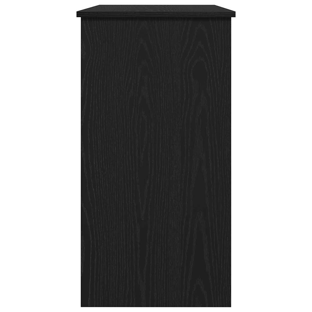 fekete forgácslap íróasztal 80 x 40 x 75 cm