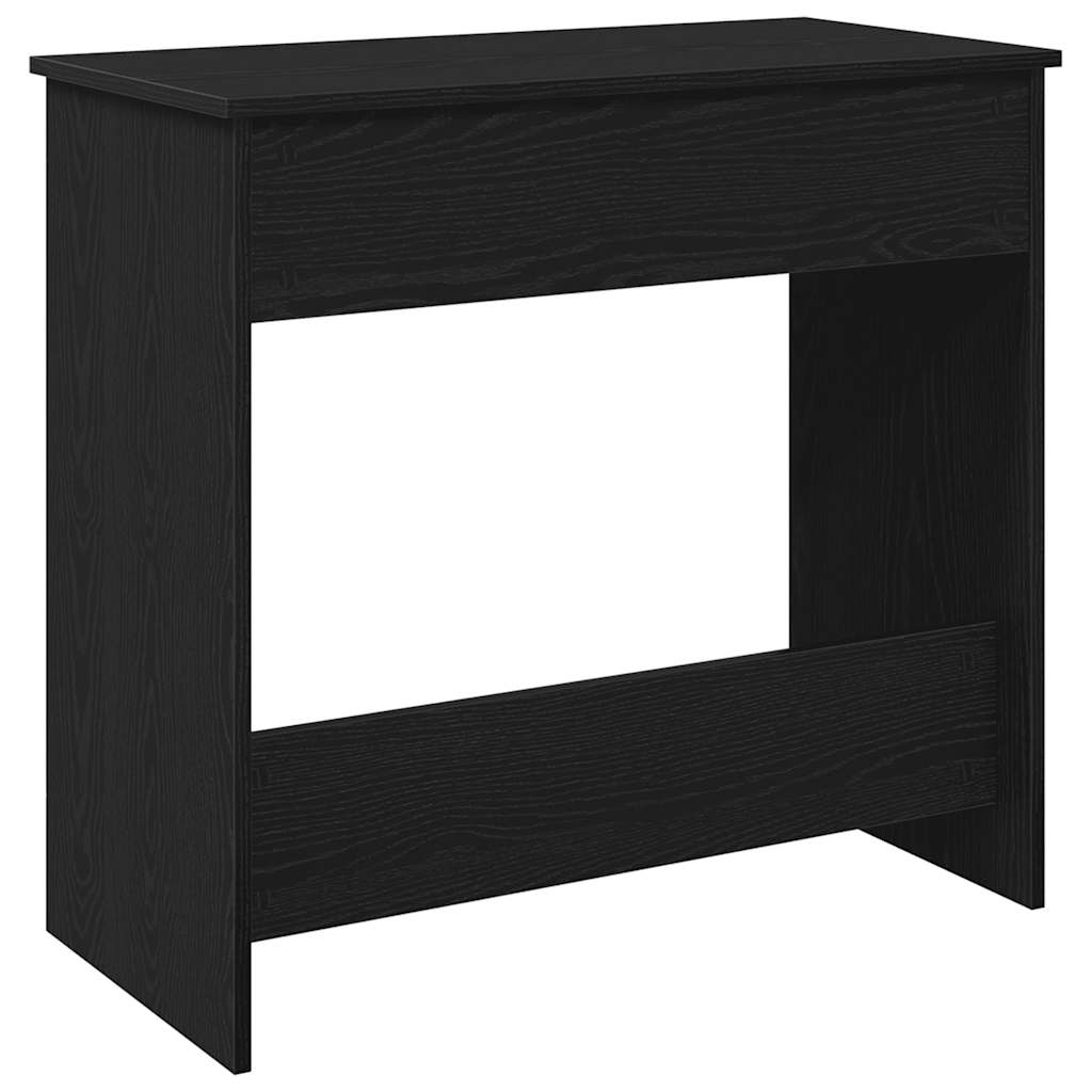 fekete forgácslap íróasztal 80 x 40 x 75 cm