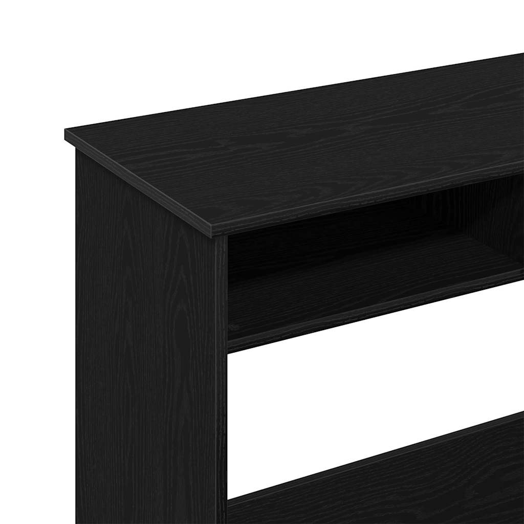 fekete forgácslap íróasztal 80 x 40 x 75 cm