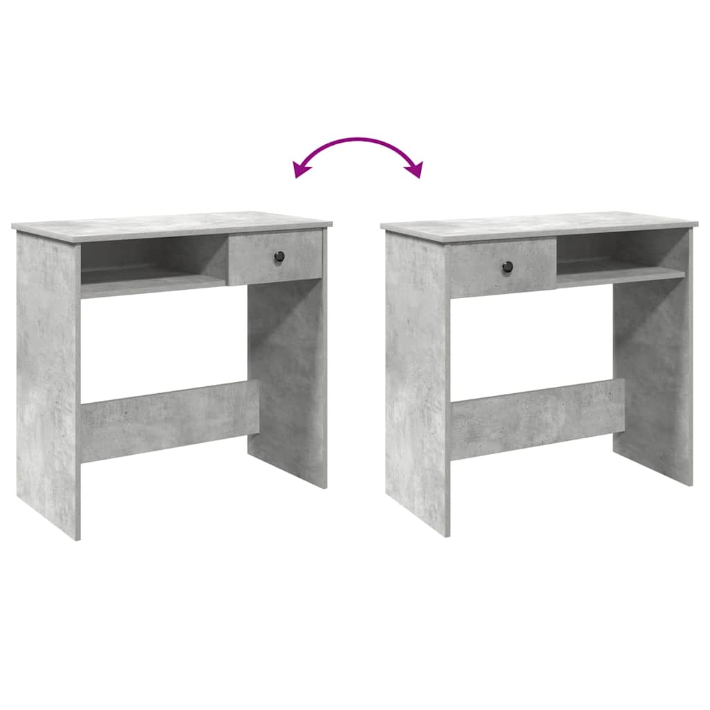 betonszürke forgácslap íróasztal 80 x 40 x 75 cm