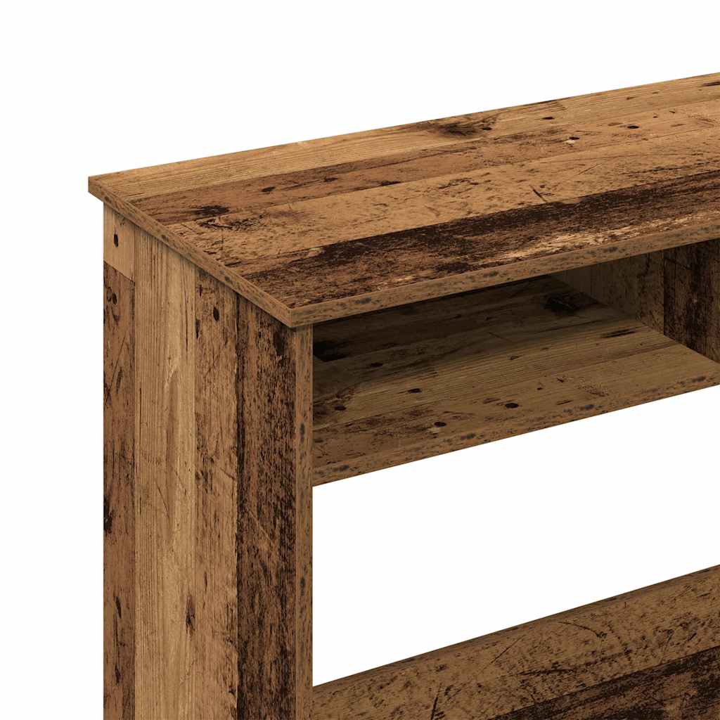 antik fa színű szerelt fa íróasztal 80 x 40 x 75 cm