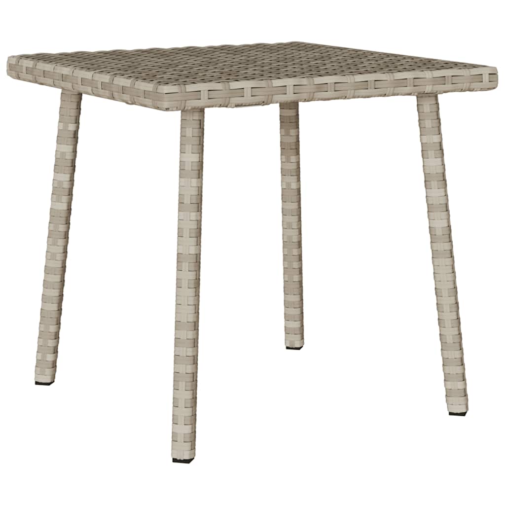 téglalap polyrattan kerti dohányzóasztal 40x40x37cm