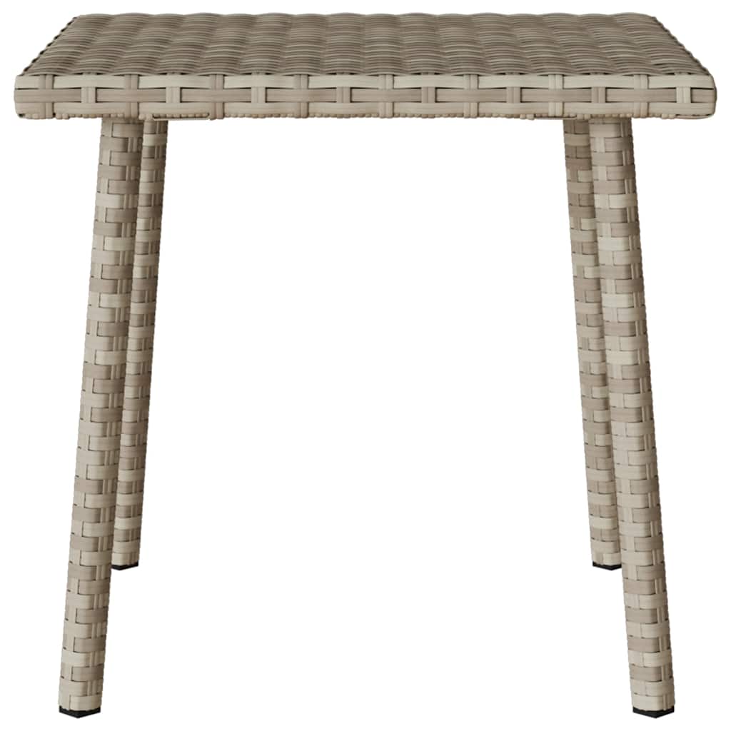 téglalap polyrattan kerti dohányzóasztal 40x40x37cm