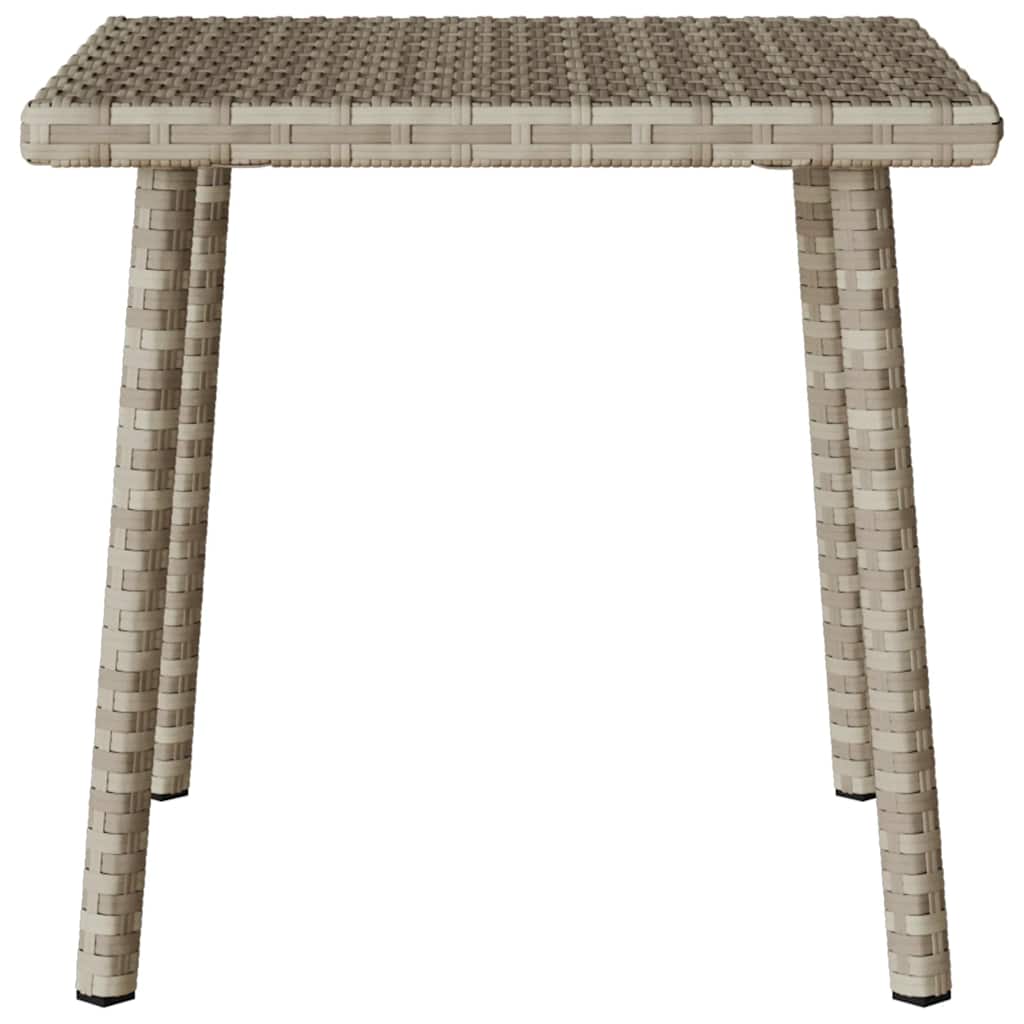 téglalap polyrattan kerti dohányzóasztal 40x40x37cm