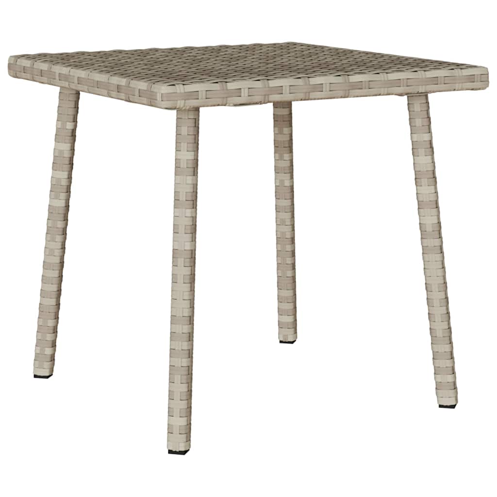 téglalap polyrattan kerti dohányzóasztal 40x40x37cm