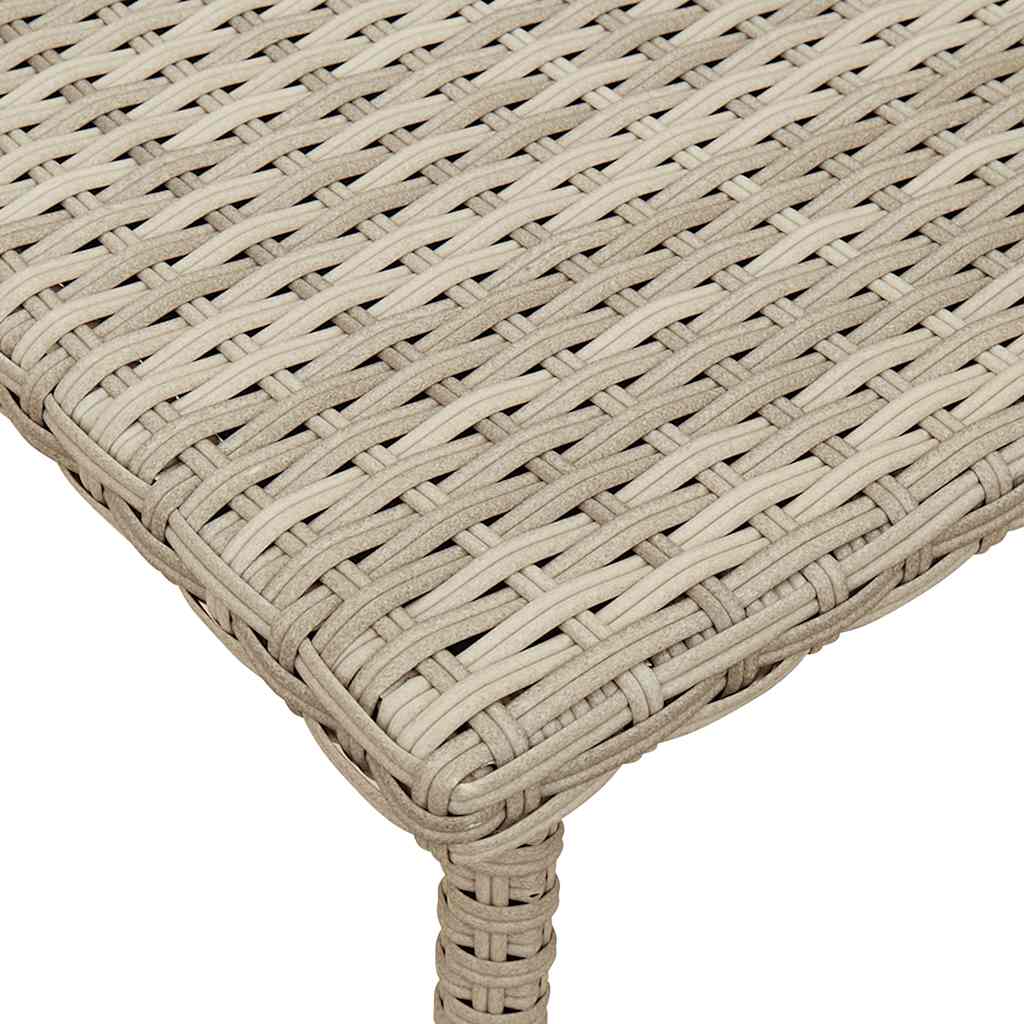 téglalap polyrattan kerti dohányzóasztal 40x40x37cm