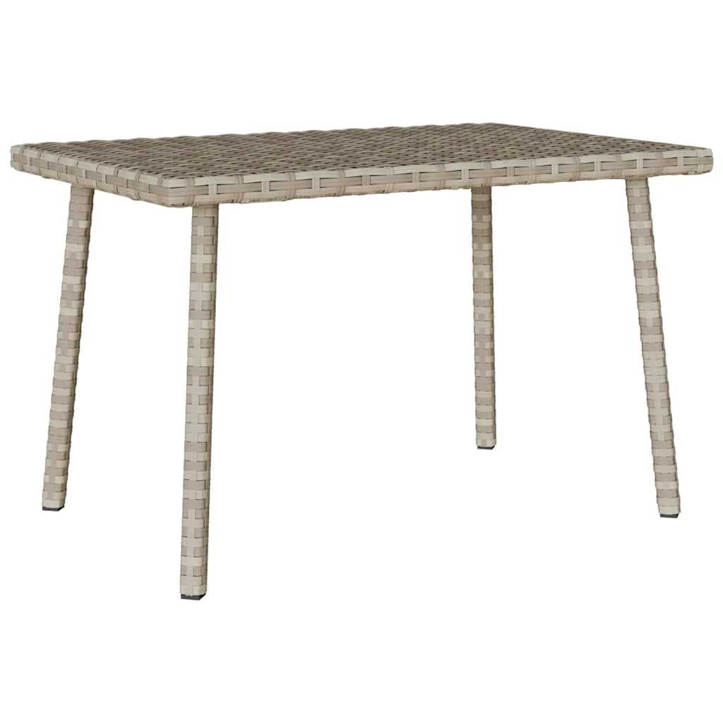 téglalap polyrattan kerti dohányzóasztal 60x40x37cm
