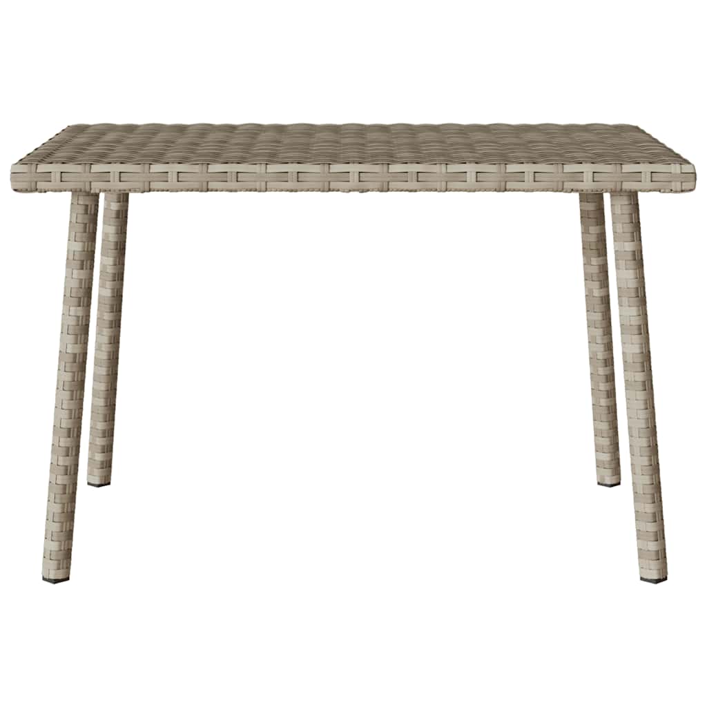 téglalap polyrattan kerti dohányzóasztal 60x40x37cm