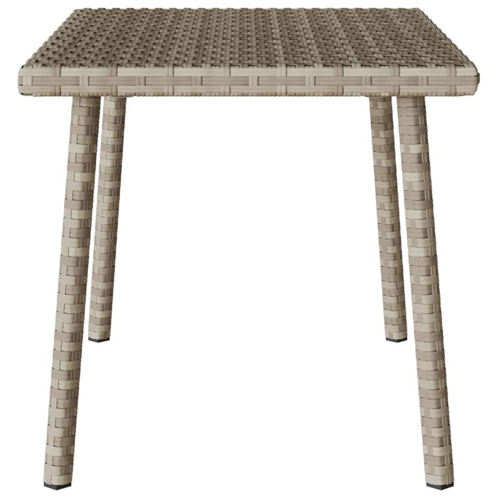 téglalap polyrattan kerti dohányzóasztal 60x40x37cm