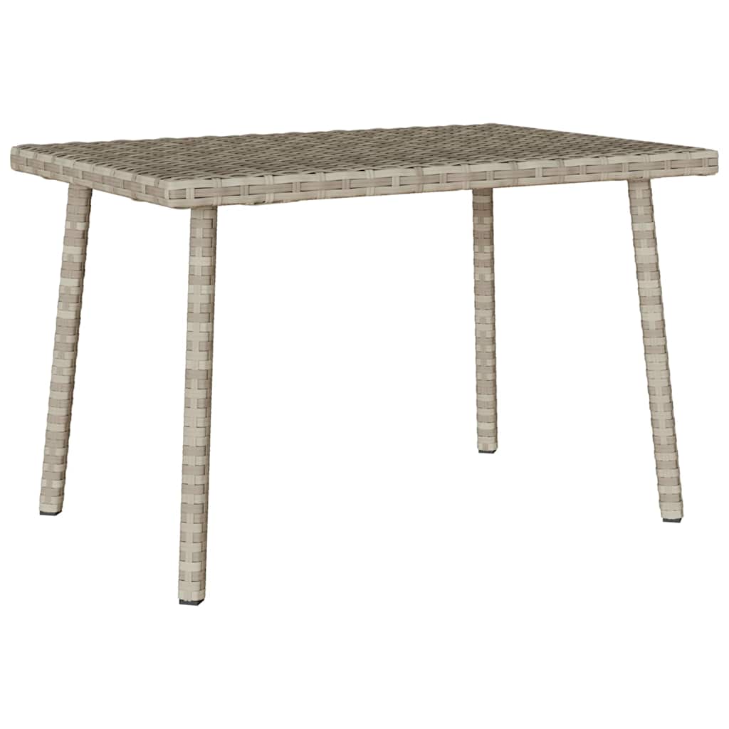 téglalap polyrattan kerti dohányzóasztal 60x40x37cm
