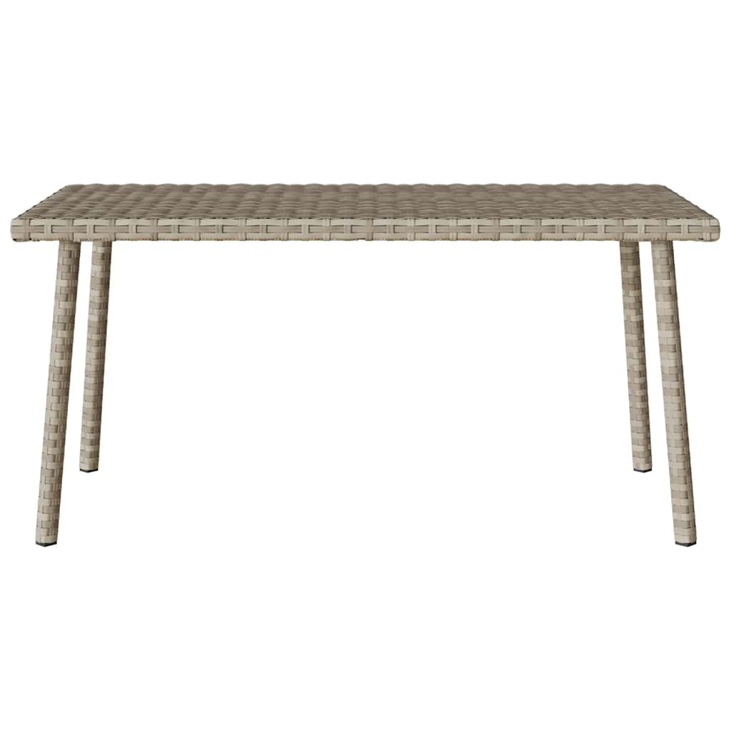 téglalap polyrattan kerti dohányzóasztal 80x40x37cm