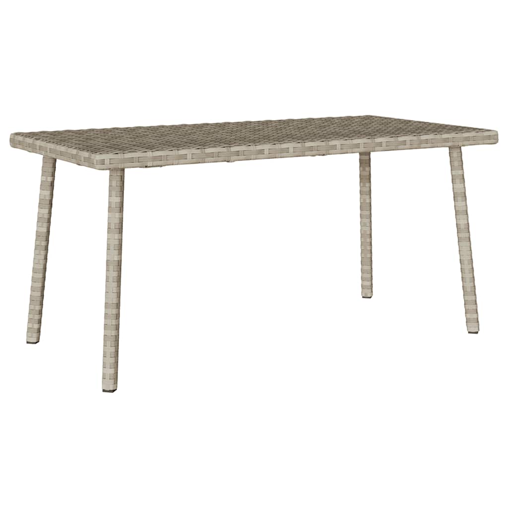 téglalap polyrattan kerti dohányzóasztal 80x40x37cm