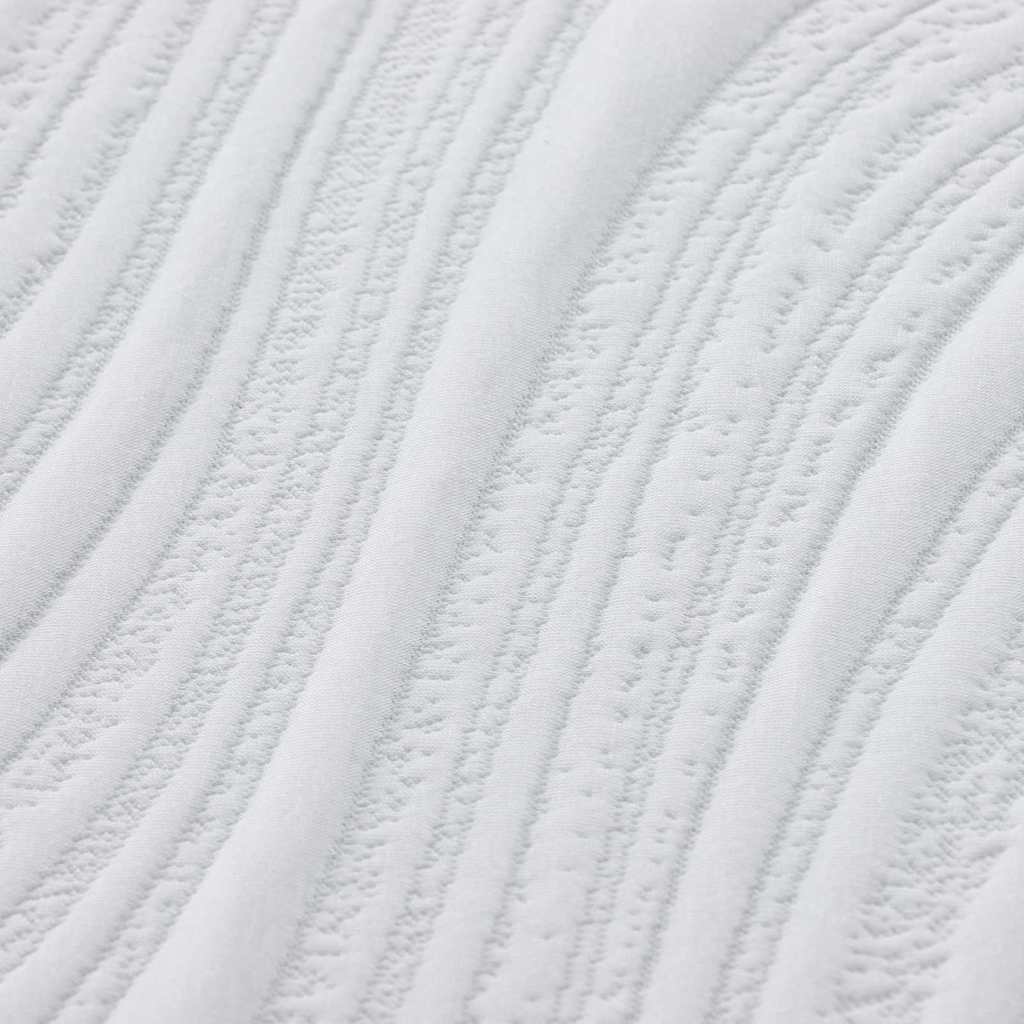 Matrac Fehér és Szürke 90 x 190 cm Jacquard szövet
