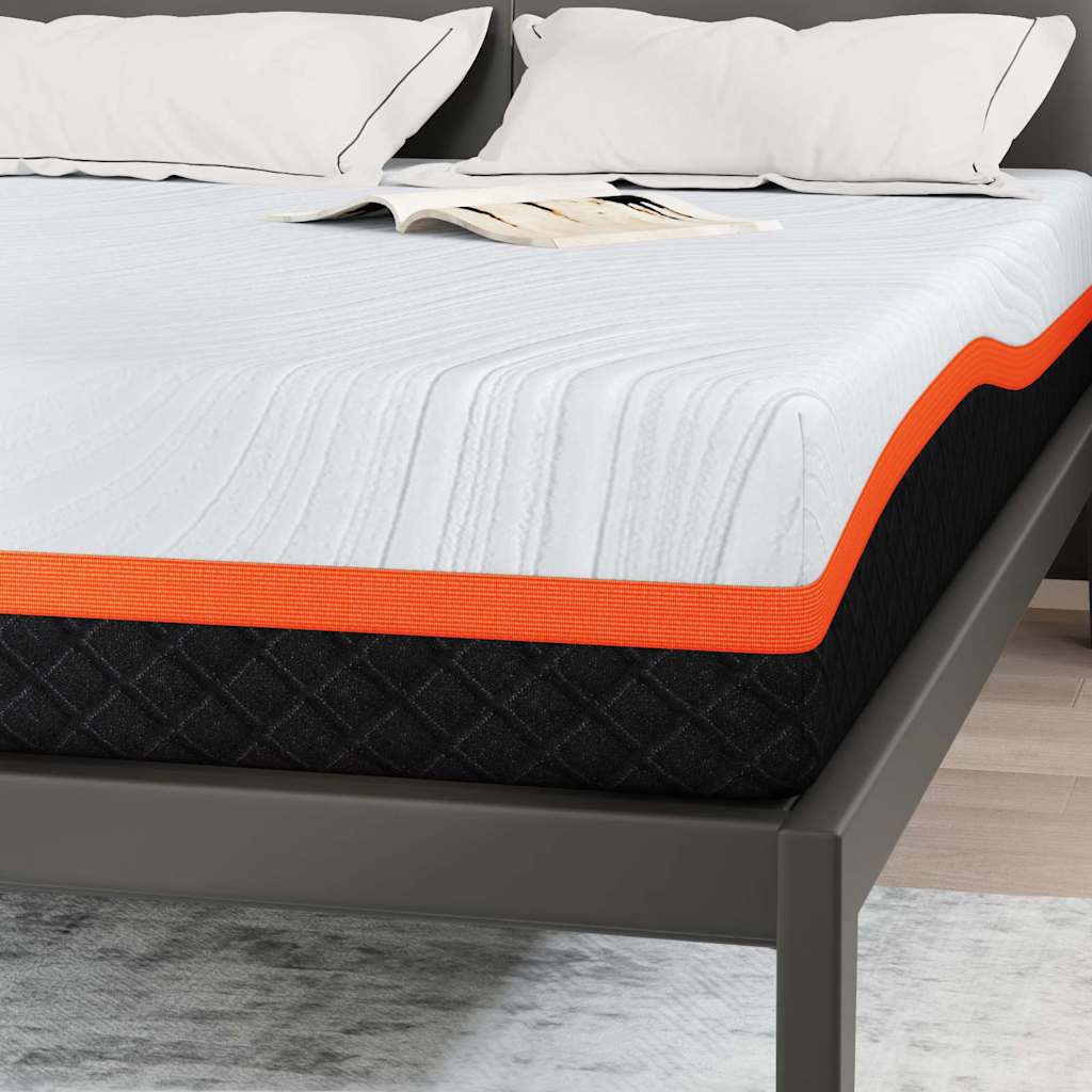 Matrac Fehér és Szürke 140 x 190 cm Jacquard szövet